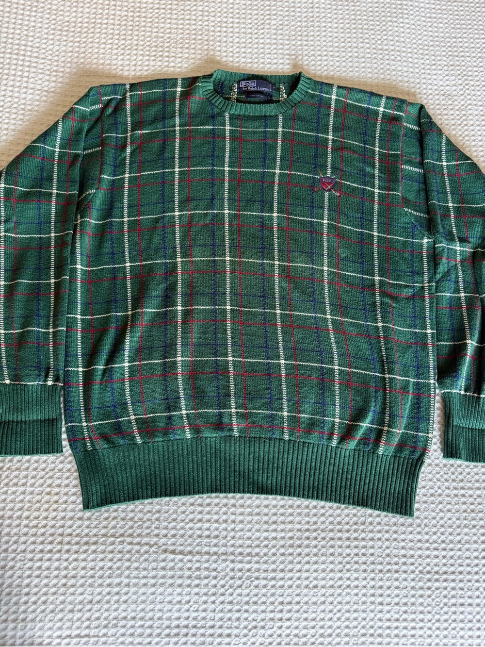 Like New Vintage Polo Golf Knitted sweater original Polo Ralph Lauren Golf logo - Picture 2 of 7